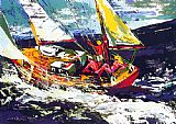 North Seas Sailing by Leroy Neiman